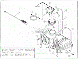 Spot Sprayer Parts Explosion Model No 26812K