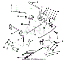 BRAKE / REAR MOWER LIFT ASSEMBLY