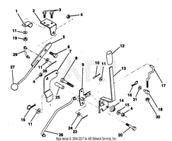 MOWER LIFT LEVER