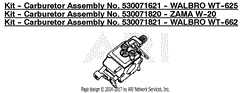 Kit - Carburetor Assembly