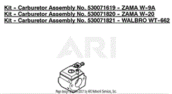 Kit - Carburetor Assembly