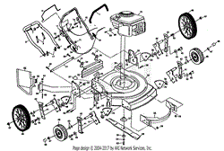 MOWER ASSEMBLY, ENGINE B/S 124802