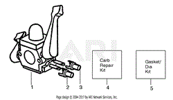 Carburetor Assembly C1Q-W11) P/N 530071465 Type 2 &amp; 3