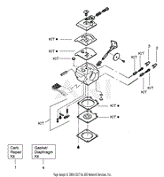 Carburetor Assembly (WT619)  P/N 530071565