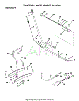 MOWER LIFT LEVER