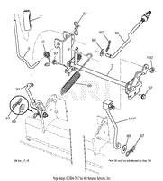 MOWER LIFT LEVER