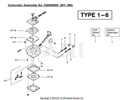 Carburetor Assembly (WT380) 530069998