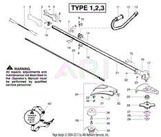 Handle &amp; Driveshaft Assembly Type 1-3