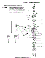 Carburetor Assembly (Zama C1U-W7) P/N 530069971