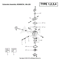 Carburetor Assembly (WA226) P/N 530069754