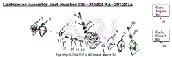 Carburetor Assembly (WA207/207A) P/N 530035262