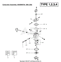 Carburetor Assembly (WA226) P/N 530069754