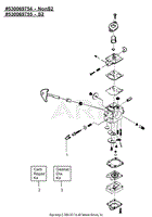 Carburetor Assembly - P/N 530069754 (NonS2) P/N 530069755 (S2)