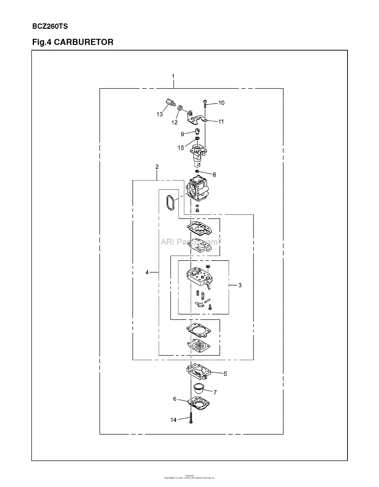 Red Max BCZ260TS - 967194302 (2014-09) Parts Diagrams