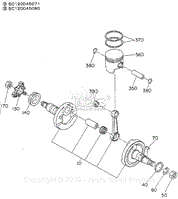 Crankshaft/Piston (For EC120D45071,EC120D45080)