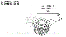 Cylinder Complete (For EC120D45040,EC120D45090)