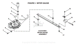 Figure I - Miter Gauge