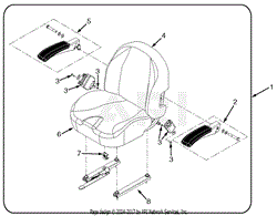 STCII Soft Ride Seat W/Black Armrests Used On STCII-48V-22FS &amp; STCII-61V-27BS Models