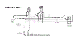 Handle Wire Harness Manual Start PN 482711