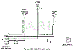 Engine Deck Wire Harness - Kohler, (Single Cyl.) &amp; 15HP, 17HP Kawasaki