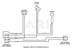 Engine Deck Wire Harness - 15 HP Kawasaki, 17 HP Kawasaki