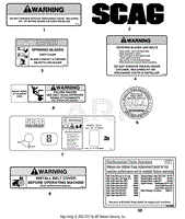 REPLACEMENT DECALS AND INFORMATION PLATES I