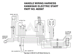 Handle Wiring Harness Electric Start 482687