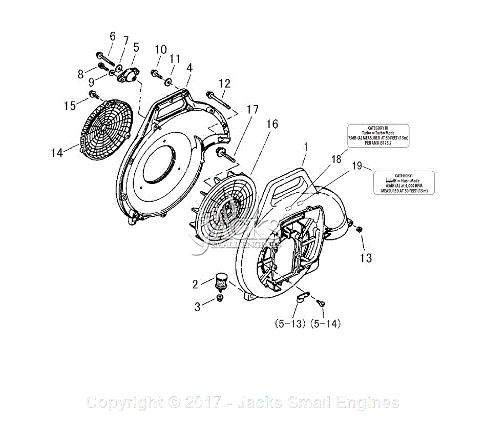 Shindaiwa EB630 (EPA) Parts Diagrams