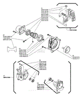 Fan Cover, Crank Case S, Crank Case M, Cylinder Cover