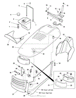 Hood, Dash &amp; Fuel Tank Group (985713AB)