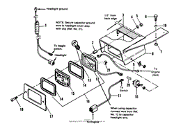 Headlight Group - 8 &amp; 10HP Models