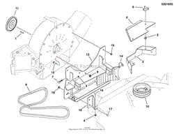 Blower Mount Group - 61&quot; Models