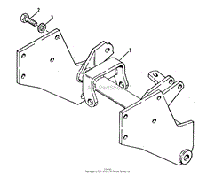 Hitch Group - Support Assembly 60&quot; Dozer Blade (990738)