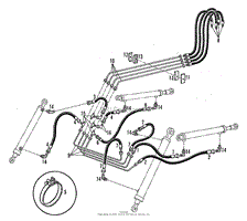 Hydraulic Lines - Boom End to Control Valve Group (3482I28)