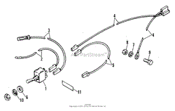 Electrical &amp; Instruments - PTO Clutch Switch &amp; Wiring Group (3482I107)