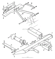 Hitch &amp; Drive Assembly - Implement End Group (3482I101)