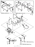 Hydraulic Lines - Breakaway Coupler &amp; Valve w/o Control Valve Group (3482I110)