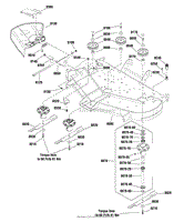 48&quot; (122cm) Mower Deck - Housing, Arbors &amp; Blades Group (2992074)