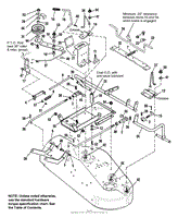 36&quot; Mower Deck - Clutch &amp; Roller Support