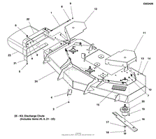 61&quot; Mower Deck Group - Housing, Covers, Spindles &amp; Blades (5303426)