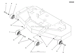 61&quot; Mower Deck Group - Rollers (5303428)