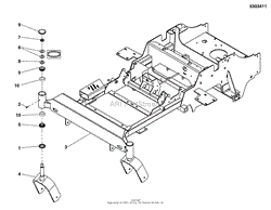 Main Frame &amp; Front Casters Group (5303411)