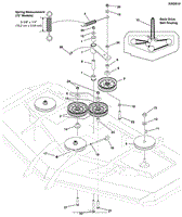 72&quot; Mower Deck - Pulleys, Belt &amp; Idler Arm S/N: 2016950122 &amp; Below