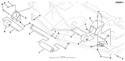 72&quot; Mower Deck - Rollers