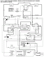 Electrical Schematic - Cranking Circuit - B&amp;S 543777 S/N: 2016950123 &amp; Above