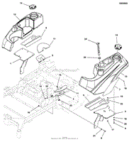 Fuel Tank &amp; Mount Group - 72&quot; Models