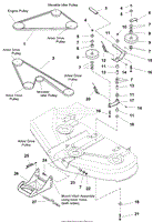 44&quot; &amp; 50&quot; Mower Deck - Clutch &amp; Support Group