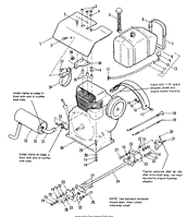 Engine, Exhaust &amp; Drive Shaft Group - 7112 Early Models