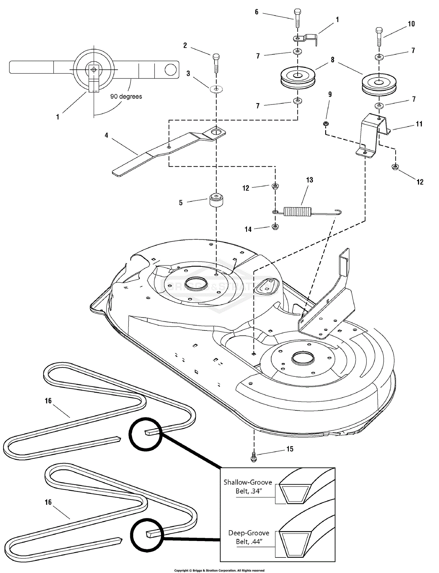 Stens 265-306 OEM Replacement Belt Murray 037X61MA