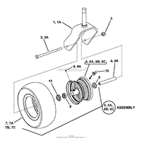 CASTER WHEEL ASSEMBLY